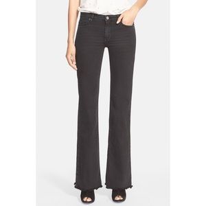 IRO Freddy Jeans Frayed Hem Black Stone